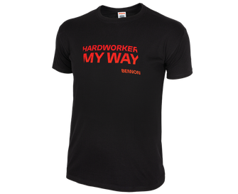 T-shirt BENNON HARDWORKER, czarny