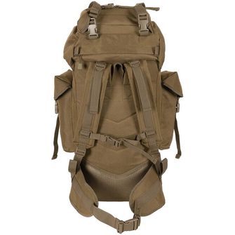 Plecak MFH MOLLE 65L, aluminiowy drążek, kojot