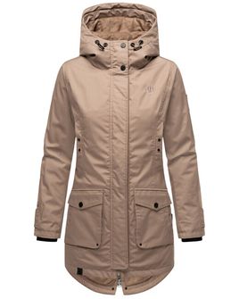 Navahoo BRINJAA Damska przejściowa kurtka softshell, taupe grey