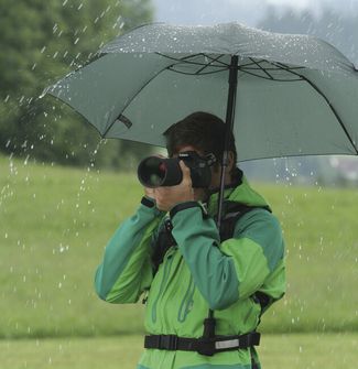EuroSchirm teleScope handsfree UV Teleskopowy parasol trekkingowy z mocowaniem do plecaka, oliwkowy