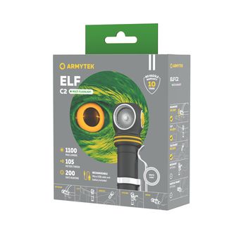 Biała latarka ręczna LED ArmyTek Elf C2 1100 lm 4800 h 65 g