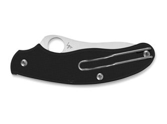 Spyderco UK Penknife kieszonkowy nóż codziennego użytku 7,6 cm, czarny, FRN