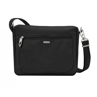 Torba na ramię z zabezpieczeniem przed kradzieżą Travelon Black Crossbody Classic