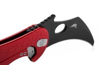 Nóż Lionsteel typu KARAMBIT opracowany we współpracy z Emerson Design. L.E. ONE 1 A RB Czerwony/Chemiczna czerń