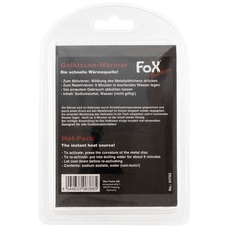 Fox Outdoor Hot Pack natychmiastowe źródło ciepła, wielokrotnego użytku, przezroczysty