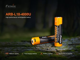 Akumulator USB-C Fenix 18650 4000 mAh (litowo-jonowy)