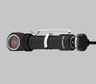 ArmyTek Wizard C2 WR Magnet Biało-czerwona latarka czołowa LED z uchwytem magnetycznym 1100 lm zasilanie bateryjne 3 h 65 g