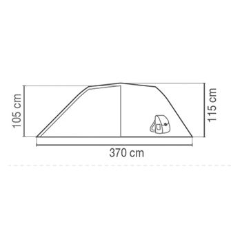 Coleman Namiot Cortes dla 3 osób niebieski