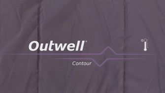 Outwell Śpiwór Contour lewy, dark purple