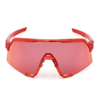 100% Okulary przeciwsłoneczne S3 LE - Peter Sagan, Gloss Translucent Red - Hiper Red Mirror