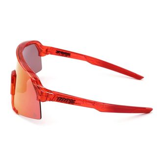 100% Okulary przeciwsłoneczne S3 LE - Peter Sagan, Gloss Translucent Red - Hiper Red Mirror