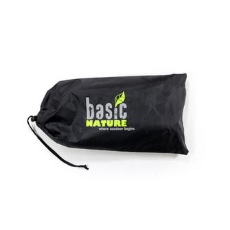 BasicNature Krzesło składane Compact 2.0 czarny / pomarańczowy