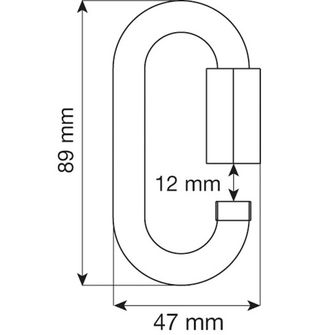 Zestaw 5 sztuk owalnych szybkozłączek CAMP Mailers 10 mm