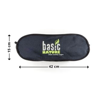 BasicNature Ultralekkie krzesło podróżne High Rest czarne