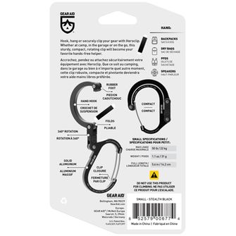 GearAid Carabiner czarny S