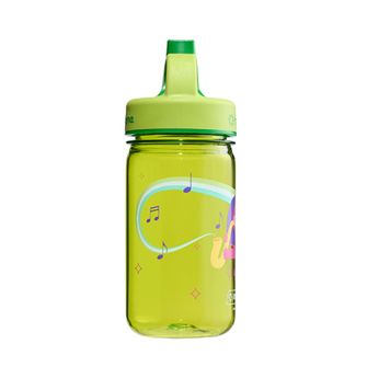 Nalgene Kids butelka na wodę Grip-n-Gulp Sustain 0,35 l z pokrowcem zielona, muzyczny lew