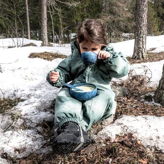 KUPILKA 33 + Spork zestaw miska i łyżka z widelcem w jednym, brązowy