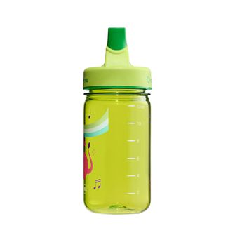 Nalgene Kids butelka na wodę Grip-n-Gulp Sustain 0,35 l z pokrowcem zielona, muzyczny lew