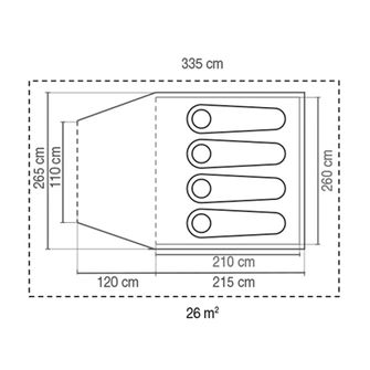 Coleman Namiot Kobuk BlackOut plus dla 4 osób