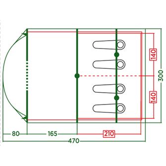 Coleman Namiot Vail dla 4 osób