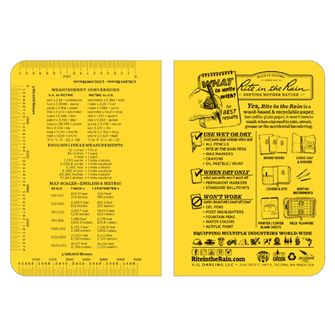 Rite in the Rain All Weather Field-Flex Book Yellow nr 374-M