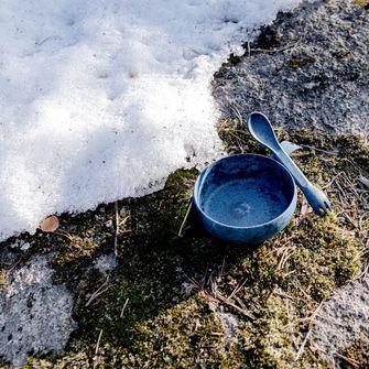 KUPILKA 33 + Spork zestaw miska i łyżka z widelcem w jednym, zielony