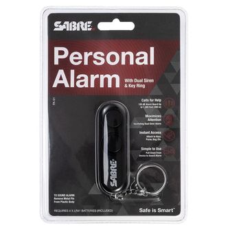 Podwójny alarm osobisty SABRE RED, 120db, czarny