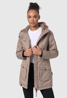 Navahoo BRINJAA Damska przejściowa kurtka softshell, taupe grey