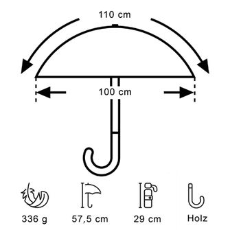 Parasol EuroSchirm light trek ECO antracytowy