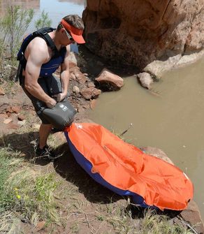 Klymit Packraft LiteWater Dinghy (LWD), pomarańczowo-niebieski