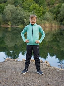 Dziecięca bluza z kapturem Husky Artic Zips K turkusowo-czarno-niebieska