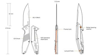 Nóż składany Ruike D191-B
