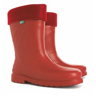 Demar Damskie gumowe buty robocze z ciepłą wkładką LUNA, czerwone