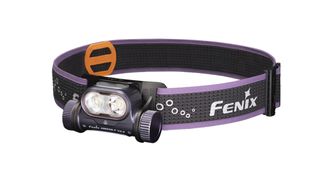 Ładowalna latarka czołowa Fenix HM65R-T V2.0, ciemnofioletowa