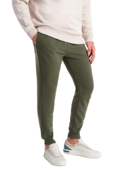 Męskie spodnie dresowe Ombre Jogger V3, oliwkowe
