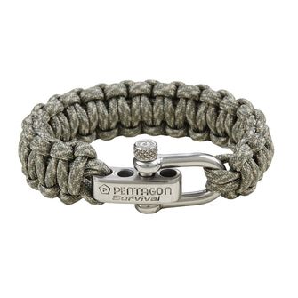 Pentagon bransoletka paracord Olive Spots, metalowa klamra